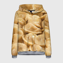 Толстовка-худи мужская Пельмени, цвет: 3D-меланж