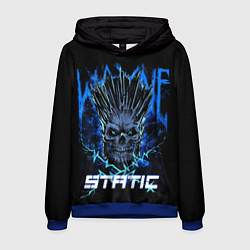 Толстовка-худи мужская X Static - Wayne Static skull, цвет: 3D-синий