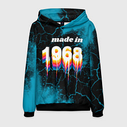 Толстовка-худи мужская Made in 1968: liquid art, цвет: 3D-черный