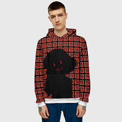 Толстовка-худи мужская Undertale - Frisk smile, цвет: 3D-белый — фото 2