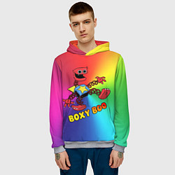 Толстовка-худи мужская Project Playtime: Boxy Boo, цвет: 3D-меланж — фото 2