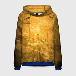 Толстовка-худи мужская Золотая абстрактная поверхность, цвет: 3D-синий