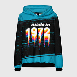 Толстовка-худи мужская Made in 1972: liquid art, цвет: 3D-черный
