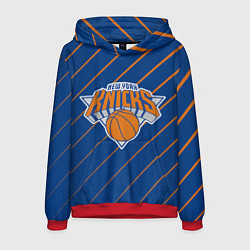 Толстовка-худи мужская Нью-Йорк Никс - НБА, цвет: 3D-красный
