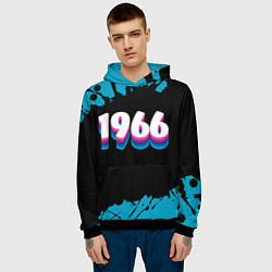 Толстовка-худи мужская Made in 1966: vintage art, цвет: 3D-черный — фото 2