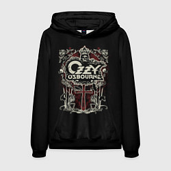 Толстовка-худи мужская Ozzy Osbourne logo, цвет: 3D-черный