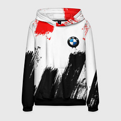 Толстовка-худи мужская BMW art, цвет: 3D-черный