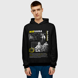 Толстовка-худи мужская Nirvana bio, цвет: 3D-черный — фото 2