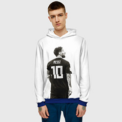 Толстовка-худи мужская 10 Leo Messi, цвет: 3D-синий — фото 2