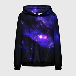 Толстовка-худи мужская Космические глубины, цвет: 3D-черный