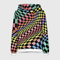 Мужская толстовка Colorful avant-garde chess pattern - fashion