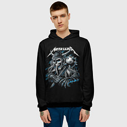 Толстовка-худи мужская Metallica - Викинг, цвет: 3D-черный — фото 2