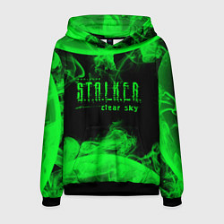 Толстовка-худи мужская Stalker clear sky radiation art, цвет: 3D-черный