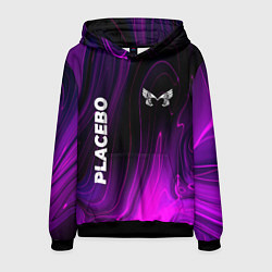 Толстовка-худи мужская Placebo violet plasma, цвет: 3D-черный