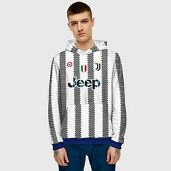 Толстовка-худи мужская Ювентус форма 2223 домашняя, цвет: 3D-синий — фото 2