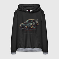 Толстовка-худи мужская Nissan Skyline 2000 gtr, цвет: 3D-меланж