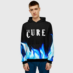 Толстовка-худи мужская The Cure blue fire, цвет: 3D-черный — фото 2