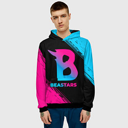 Толстовка-худи мужская Beastars - neon gradient, цвет: 3D-черный — фото 2