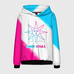Толстовка-худи мужская Dark Souls neon gradient style, цвет: 3D-черный