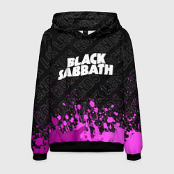 Толстовка-худи мужская Black Sabbath rock legends: символ сверху, цвет: 3D-черный