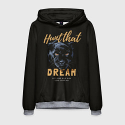 Толстовка-худи мужская Let your wild side lead your way, цвет: 3D-меланж