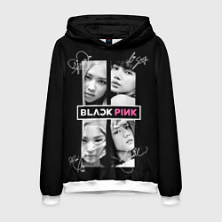 Толстовка-худи мужская Blackpink - Autographs, цвет: 3D-белый