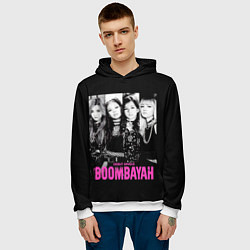 Толстовка-худи мужская Blackpink Boombayah, цвет: 3D-белый — фото 2