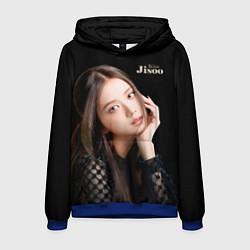 Толстовка-худи мужская Blackpink Cute Jisoo Kim, цвет: 3D-синий