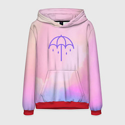 Толстовка-худи мужская Bring Me The Horizon Umbrella, цвет: 3D-красный