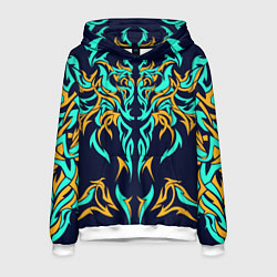 Толстовка-худи мужская Колючий, цвет: 3D-белый