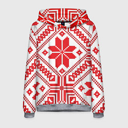 Толстовка-худи мужская Национальный, цвет: 3D-меланж