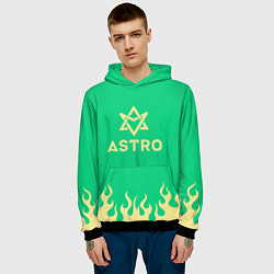 Толстовка-худи мужская Astro fire, цвет: 3D-черный — фото 2