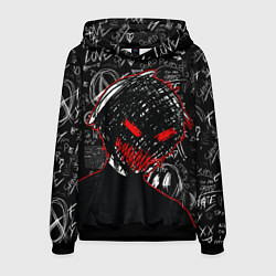 Толстовка-худи мужская Токийский гуль - Dead inside mood, цвет: 3D-черный