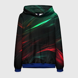 Толстовка-худи мужская Dark red and green, цвет: 3D-синий