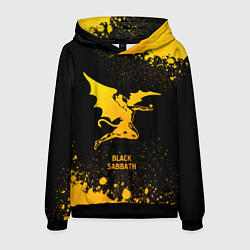 Толстовка-худи мужская Black Sabbath - gold gradient, цвет: 3D-черный