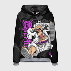 Толстовка-худи мужская One piece - Gear 5- purple, цвет: 3D-меланж
