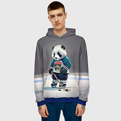 Толстовка-худи мужская Panda striker of the Florida Panthers, цвет: 3D-синий — фото 2