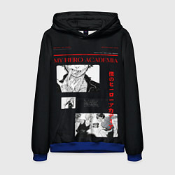 Толстовка-худи мужская Экспозиция - Моя геройская академия, цвет: 3D-синий