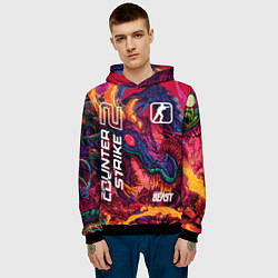 Толстовка-худи мужская CS 2 hyper beast, цвет: 3D-черный — фото 2