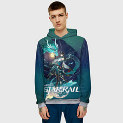 Толстовка-худи мужская Дань Хэн Пожиратель Луны, цвет: 3D-меланж — фото 2