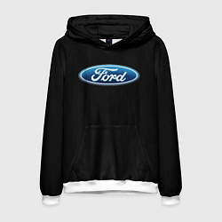 Толстовка-худи мужская Ford sport auto, цвет: 3D-белый