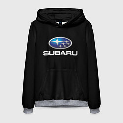 Толстовка-худи мужская Subaru sport auto car, цвет: 3D-меланж
