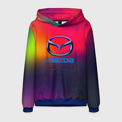 Толстовка-худи мужская Mazda gradient, цвет: 3D-синий