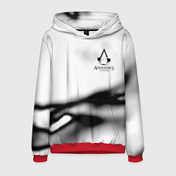 Толстовка-худи мужская Assassins Creed logo texture, цвет: 3D-красный