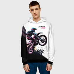 Толстовка-худи мужская Moto band, цвет: 3D-черный — фото 2