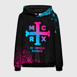 Толстовка-худи мужская My Chemical Romance - neon gradient, цвет: 3D-черный