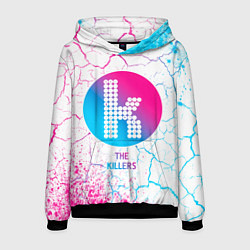 Толстовка-худи мужская The Killers neon gradient style, цвет: 3D-черный