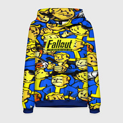 Толстовка-худи мужская Fallout logo game, цвет: 3D-синий