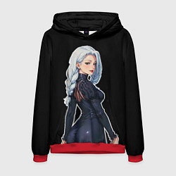 Толстовка-худи мужская Мей Мей в платье, цвет: 3D-красный