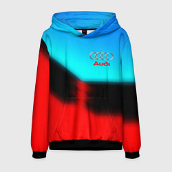 Толстовка-худи мужская AUDI sport brend color, цвет: 3D-черный